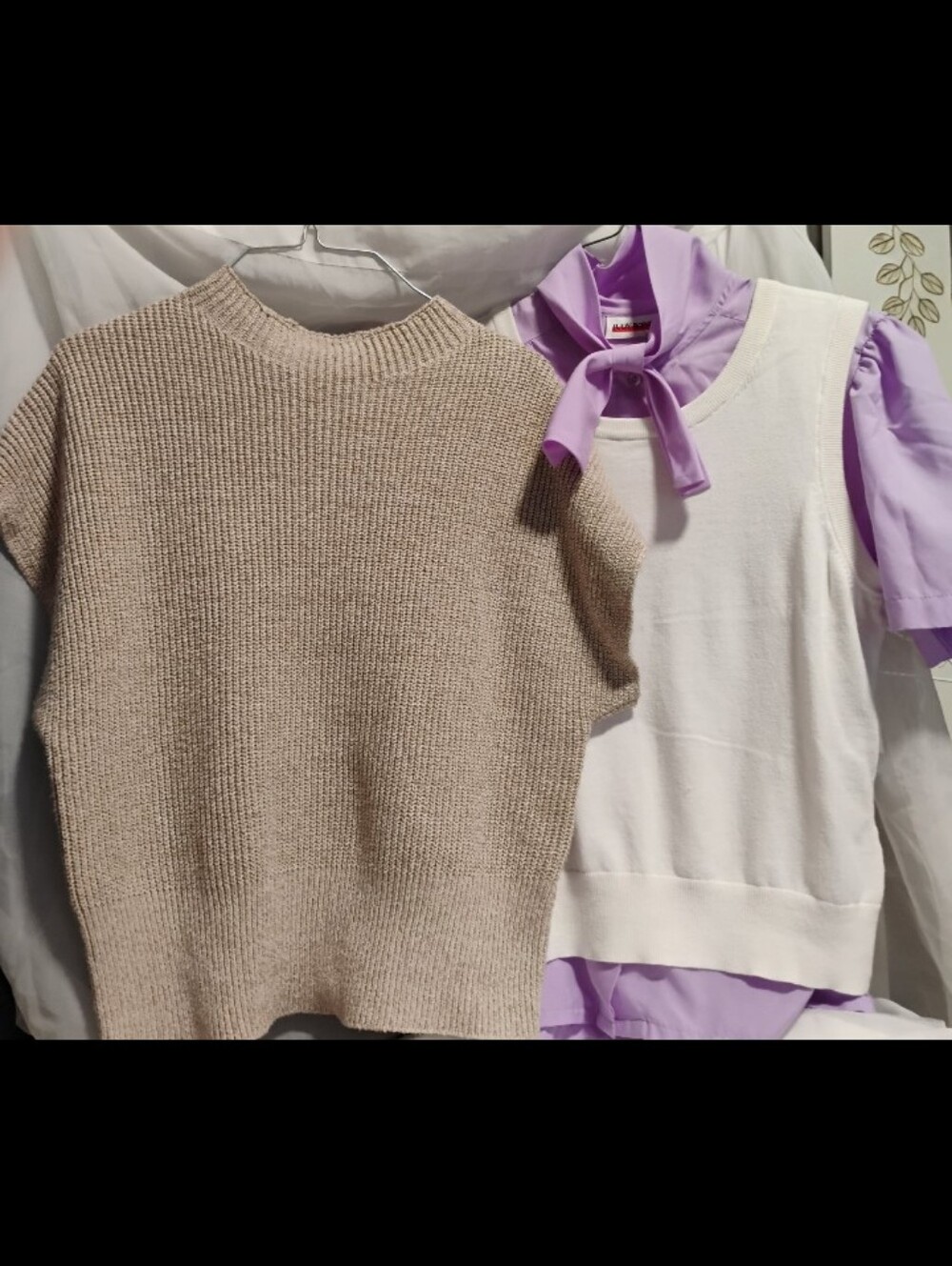 Sweater 3 Pc Lot/Vintage/Preppy/Lavender/Vest